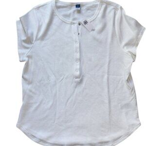 NEW ribbed knit Henley top
